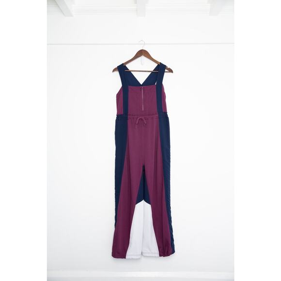 Anthropologie Daily Practice Colorblock Jumpsuit Women S Purple Navy Loungewear - Picture 3 of 11
